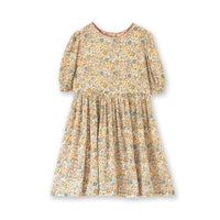 Girls' Short Puff Sleeve Dress - Cottonfield Floral