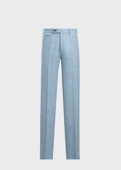 Shetland Wool Dress Trouser - Light Blue