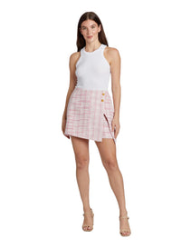 Olivia Tweed Skort - Pink Tweed