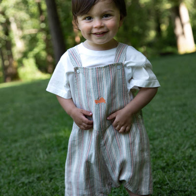 Baby Boy Jumper - Mint Green Stripe