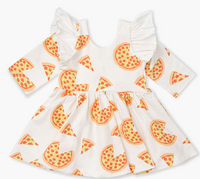 Double Ruffle Let's Dance Dress - Pizza Party