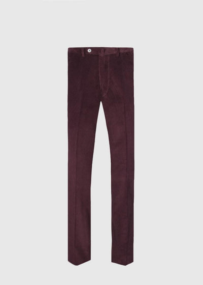 Soft Corduroy Dress Trouser - Plum