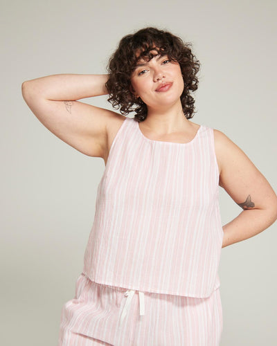 The Tank - Fondant Pink Stripe - Tank Top