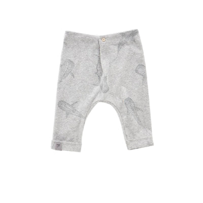 Baby Joggers with Front Pleat - Heather Grey - Joggers