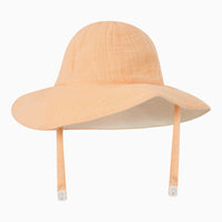 Muslin Reversible Bucket Hat - Peach