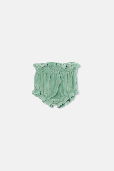 Velour Baby Bloomers - Green