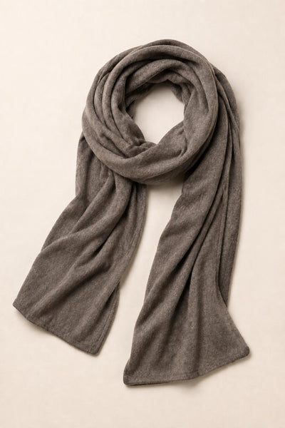 Jersey Scarf - Heathered Brown