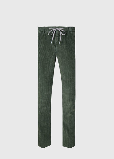 Drawstring Corduroy Trouser - Green