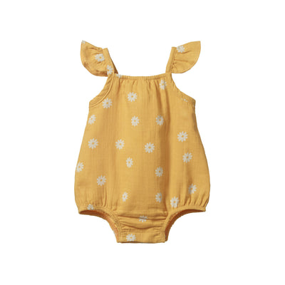 Baby Petal Suit - Chamomile Sunshine Print