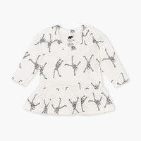 Long Sleeve Peplum Tee - Funny Bones