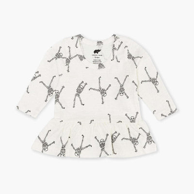 Long Sleeve Peplum Tee - Funny Bones