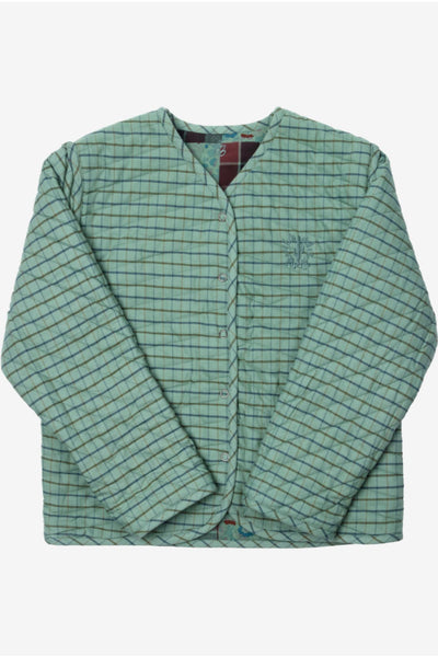 Reversible Kids Jacket - Celadon Patchwork