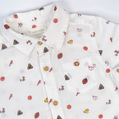 Sports Linen Shirt - Spotless White