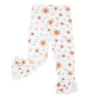 Ruffle Bottom Legging - Sunflower