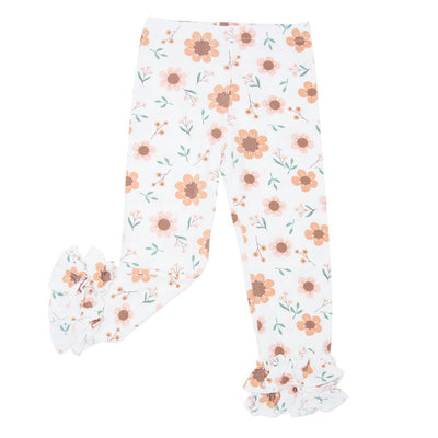 Ruffle Bottom Legging - Sunflower - Leggings