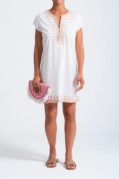 Rowena Tunic - White/Beige