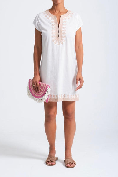 Rowena Tunic - White/Beige