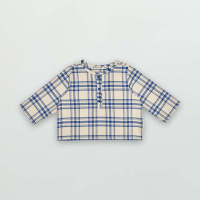 Jean Baby Shirt - Blue Check