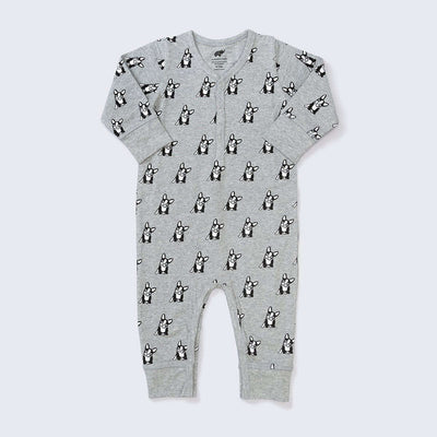 Out and About Romper - Top Dog On Grey