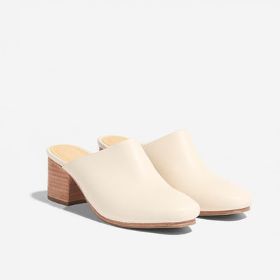 All-Day Heeled Mule - Bone