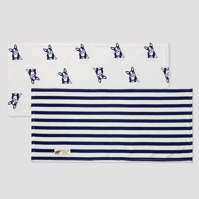 2 Pack Burp Bundle - Navy Stripes