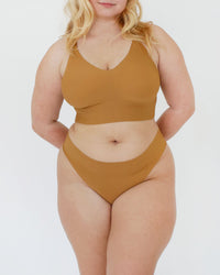 Signature Mid-Rise Thong - Honey