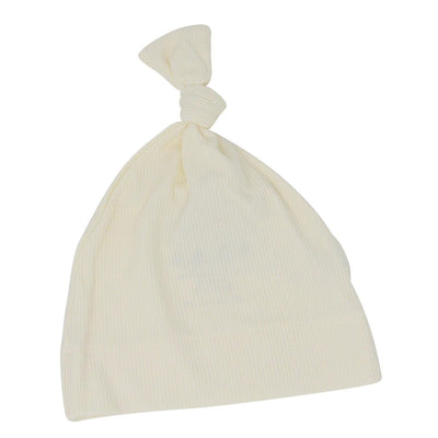 Knot Hat - Whispery White Ribbed