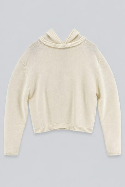 Cashmere Blend Hoodie - Ivory