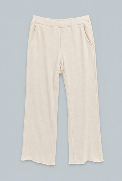 Wide Leg Sweatpant - Ivory