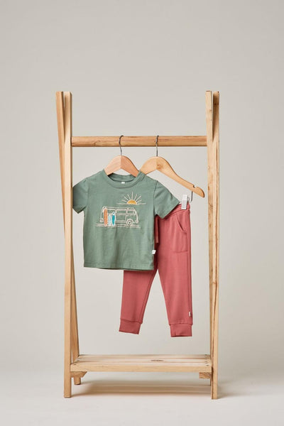 Baby Embroidered Tee - Happy Days