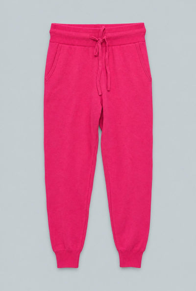 Nellie Cashmere Joggers - Hot Pink