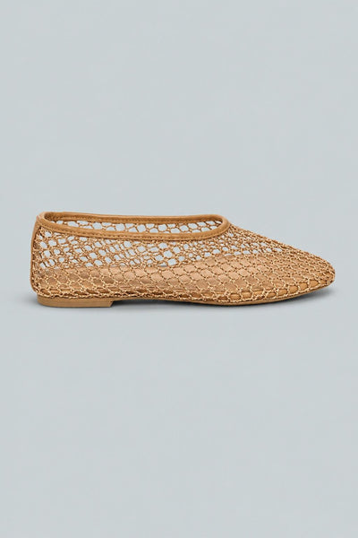 Women's Jazlyn Woven Dress Flats - Medium Natural