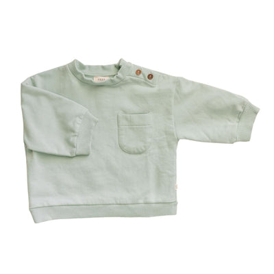 Organic Cotton Italian Fleece Sweatshirt - Jade