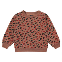 Sweatshirt Leopard - Wood