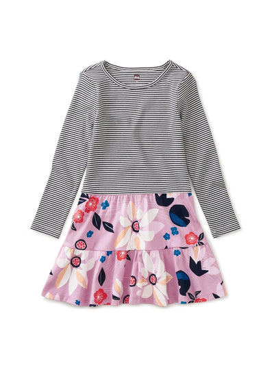 Tiered Skirted Twirl Dress - Kimono Floral