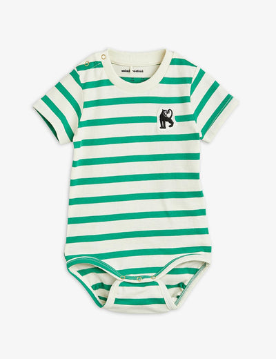 Panther Patch Ss Body - Green - Onesie