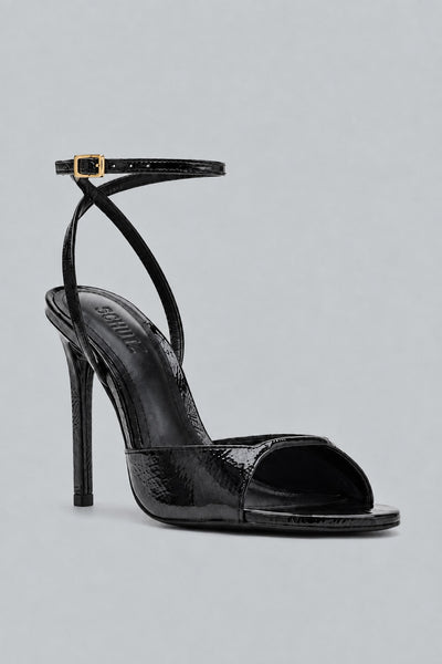 Arlette Ankle Strap Sandals - Black