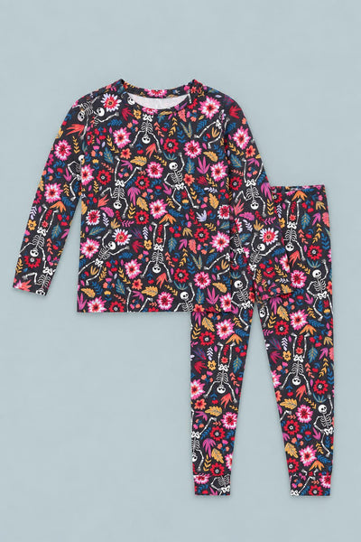 Big Kid Pajama Dia De Los Muertos - Day Of The Dead