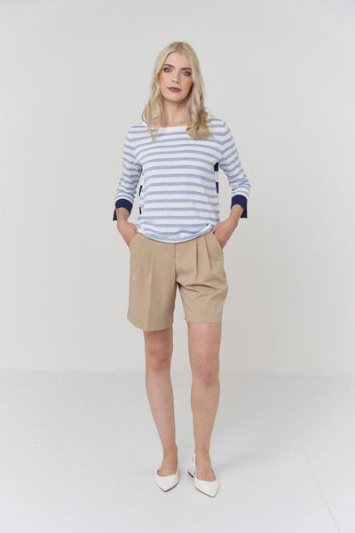 Brydie Stripe - Optic White/Zenith Stripes