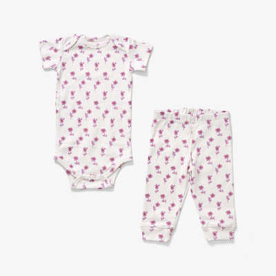 Onesie + Pant Set - Petite Fleur Lilac