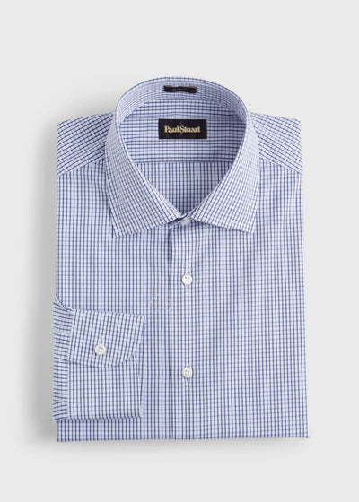 Graph Check Slim Fit Dress Shirt - Navy