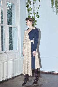 Sava Asymmetric Hem Midi Dress