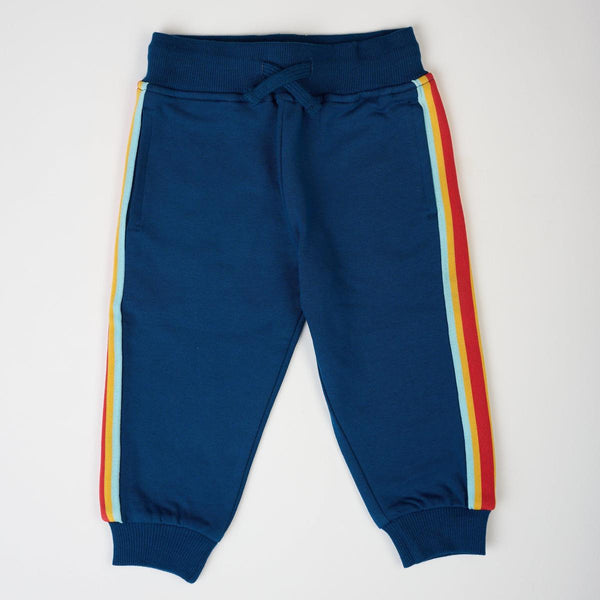 Retro Stripe Sweatpants/ Joggers - Navy