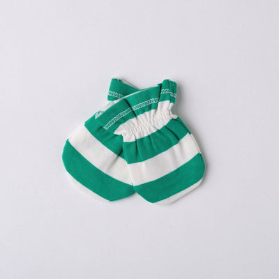 Baby Mittens - Blarney Green Stripes