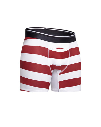 Classic Boxer Brief Standard Fit Limited Edition - Crimson/Bright White Broad Stripe