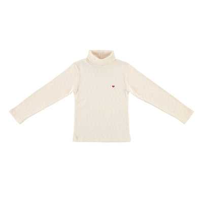 Heart Turtleneck - Natural