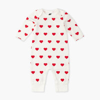 Jack + Jill Romper - Red Hearts