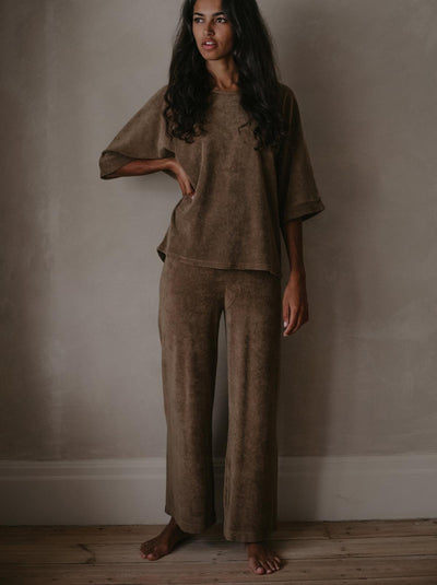The Oversized Terry Top - Women's - Walnut
