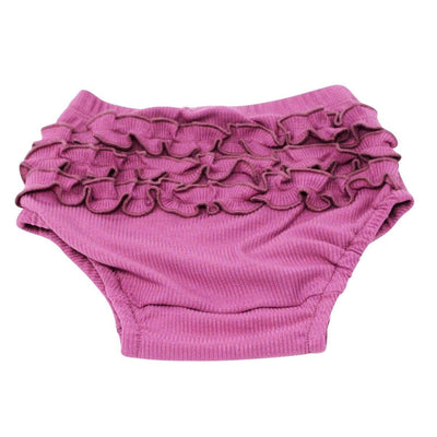 Ruffle Bloomer - Mellow Mauve Rib - Bloomer