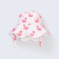Scalloped Sun Hat - Flamingo Floatie